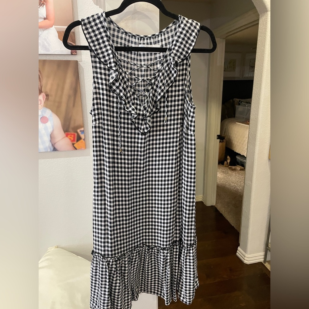 Black and White Checked Dress